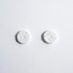 枯木 银耳钉 白色款○悦物Jewelry