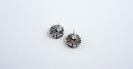 枯木 银耳钉 银色款○悦物Jewelry 商品图4