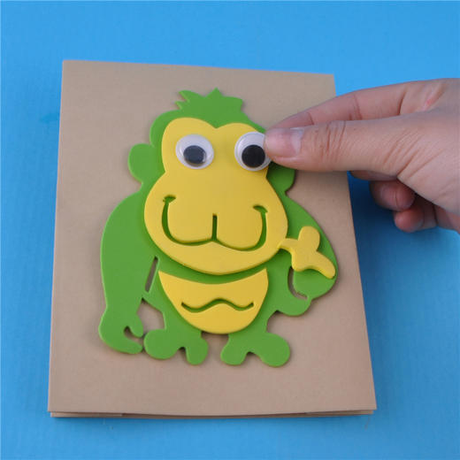 幼儿园课堂手工DIY动物纸袋牛皮手偶材料包 商品图6
