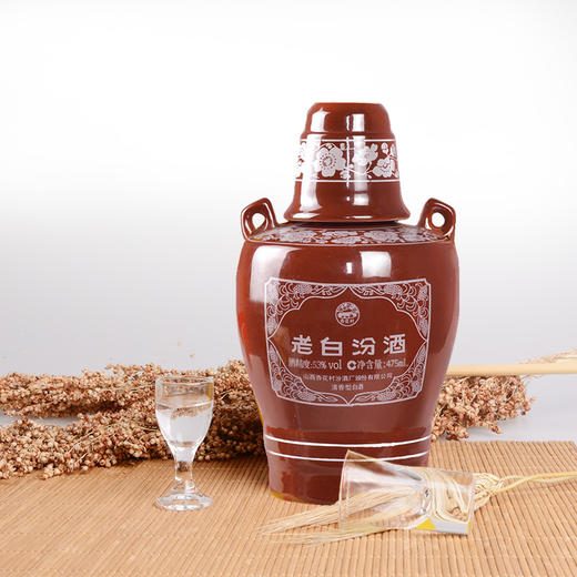 山西杏花村汾酒 53度老白汾酒坛汾475mL清香型白酒 商品图2