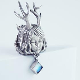 Dream 方形月光石款○悦物Jewelry