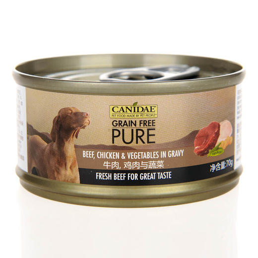 卡比 牛肉,鸡肉与蔬菜犬罐156g 商品图0