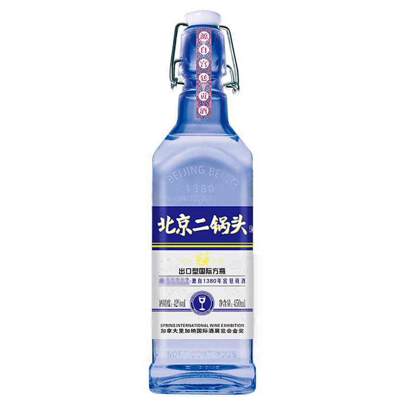 42°华都二锅头蓝瓶出口型450ml