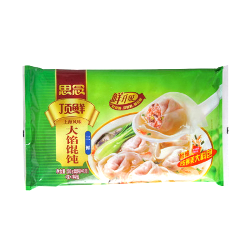 思念上海三鲜大馅馄饨500g/袋 no.6921665703911