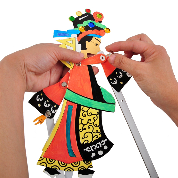 幼儿园课堂手工diy中国传统皮影戏材料包