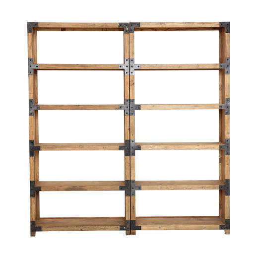 新仿榆木仿旧家具书架展示架书柜QB16060003 Newly made Elm wood Bookshelf 商品图1