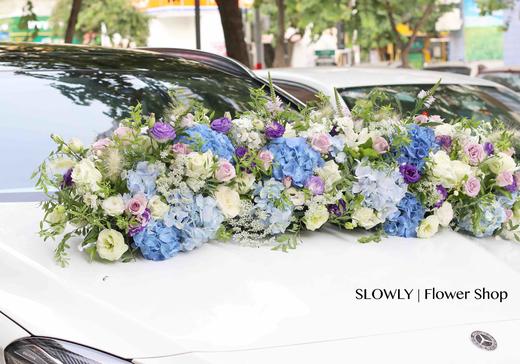 蓝紫色系婚车 商品图1