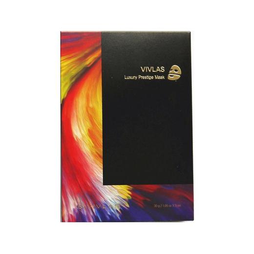 【香港直邮】韩国VIVLAS/唯兰颂 茶秘童颜光彩黄金面膜 金箔集中保湿 增加弹力 5片装 商品图2