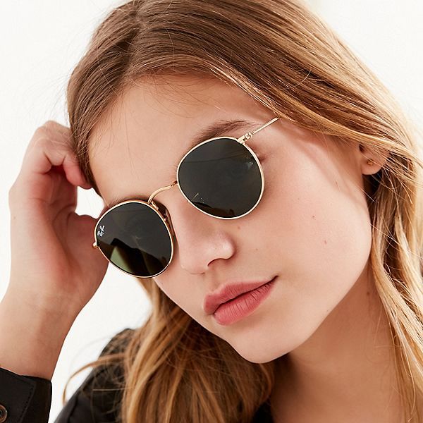 ray ban 雷朋 rb3447 圆形复古中性太阳镜