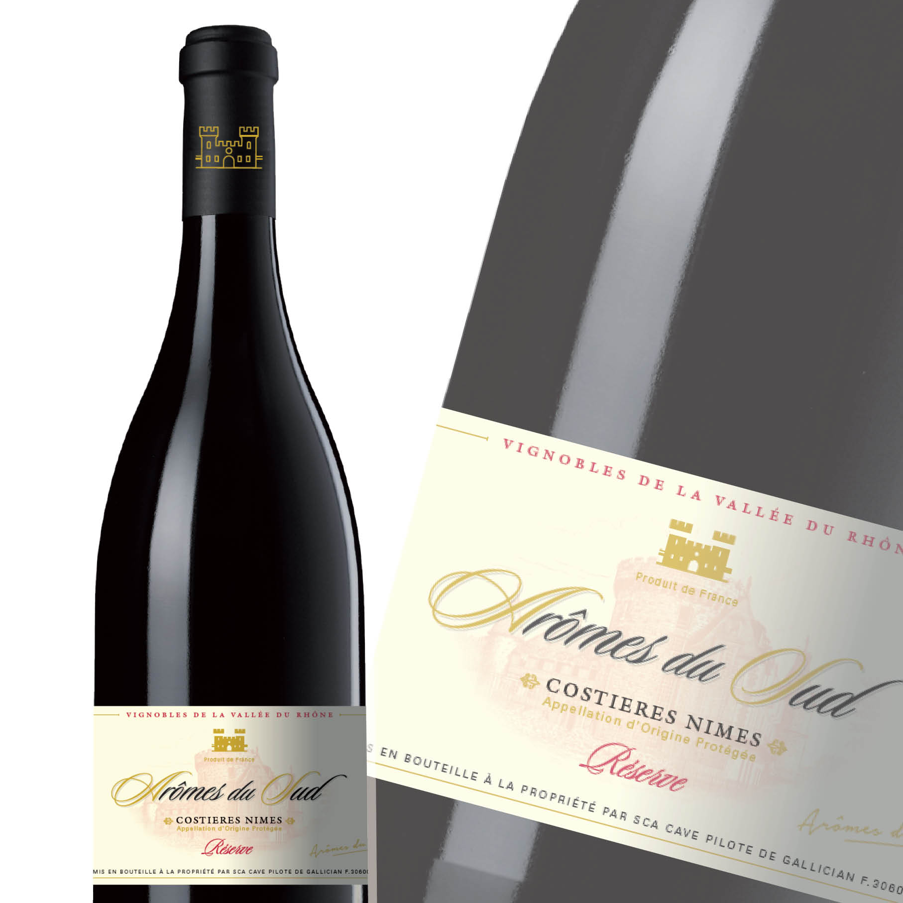 法国原瓶进口红酒 奥莫斯尼莫山肩酒庄珍藏干红葡萄酒 Aromes Costieres de Nimes Reserve 750ml【2015】