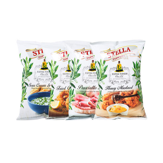 企鹅市集 | STELLA POP CORN 意大利仙蒂拉爆米花 4口味组合 商品图0