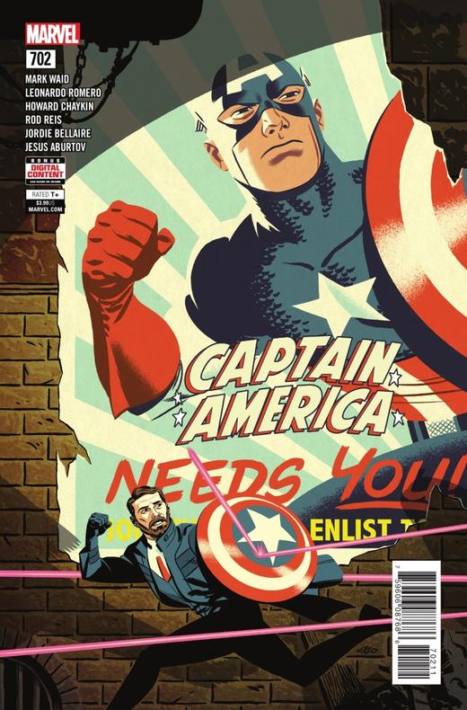 美国队长 主刊 Captain America V8（2017）普封 商品图2