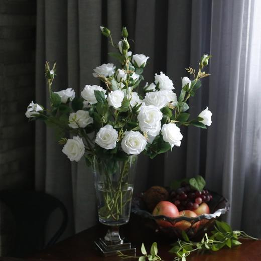 原野玫瑰花插花室内大型仿真花卧室家装饰花假花餐桌落地客厅花艺 商品图2