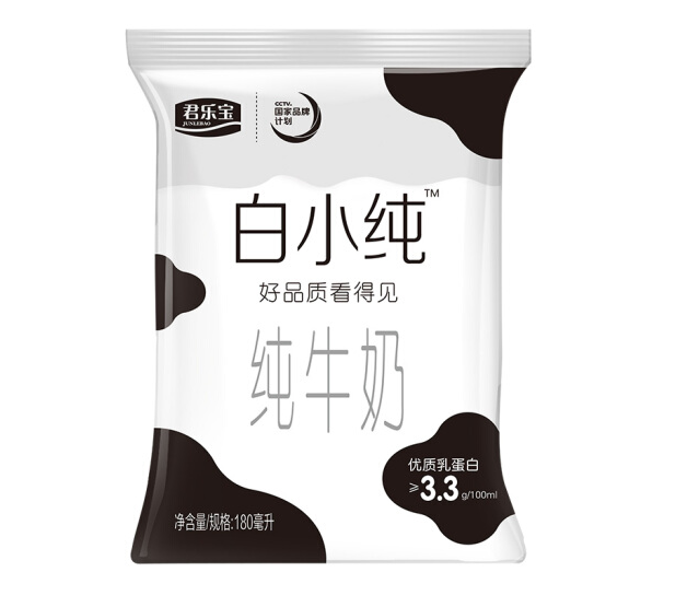 【原味 麦香】白小纯牛奶 180ml*1袋