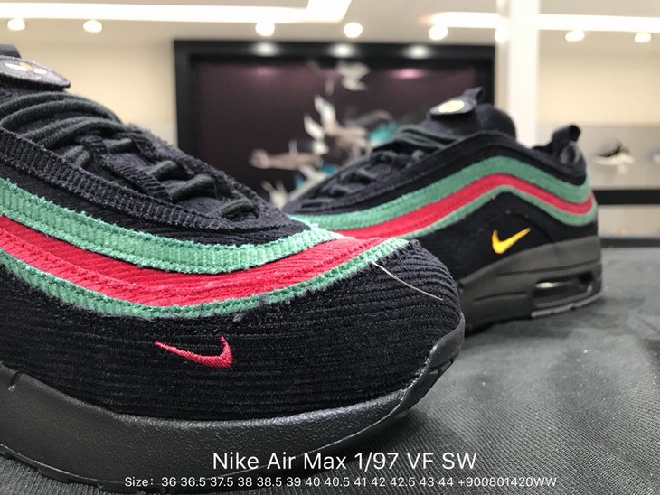 男女均有耐克专柜正品nikeairmax197vfsw真标混合版本复古气垫慢跑鞋