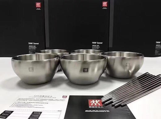 点此购买 Zwilling 双立人 碗筷5件套采用进口304医用钢 6 商品图2