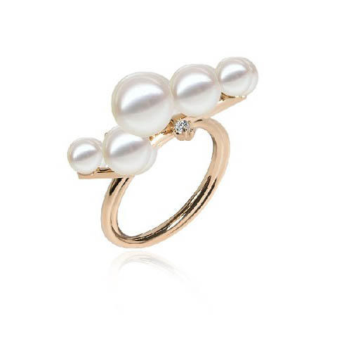 bubbles戒指 | 珍珠戒指 个性时尚简约 14K金 天然淡水珍珠 商品图0