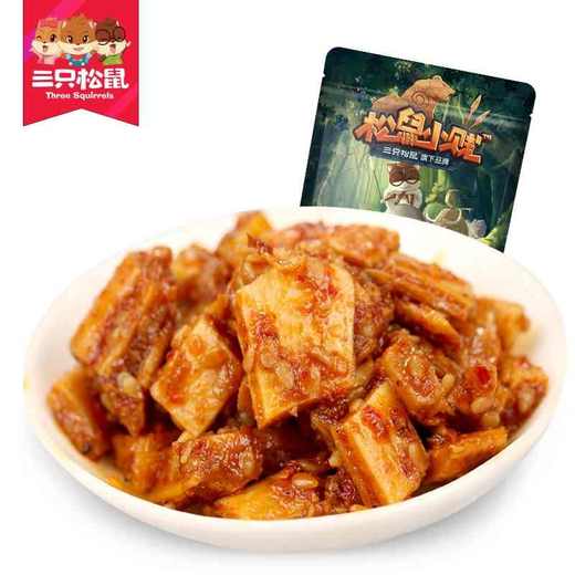 百草味牛板筋（麻辣味/烧烤味）125g 商品图1