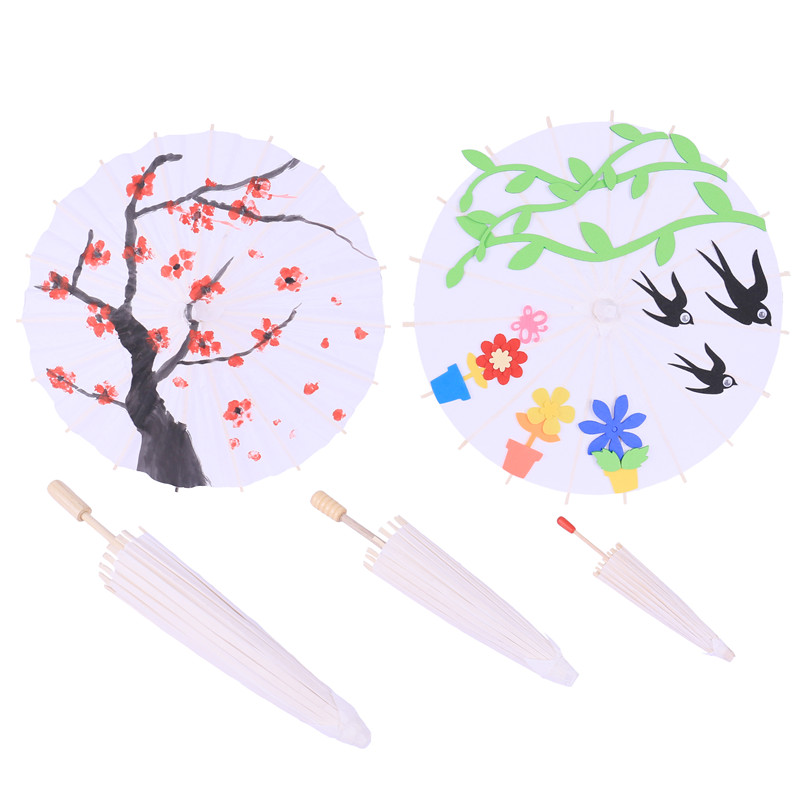 幼儿园课堂手工diy创意手工,儿童绘画纸雨伞材料包
