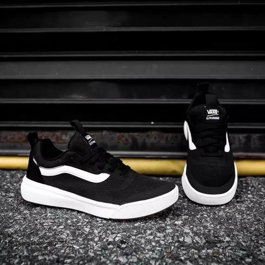 V@NS 男女款ULTRARANGE RAPLDW网布翻毛皮低帮系带休闲运动鞋滑板鞋 商品图3
