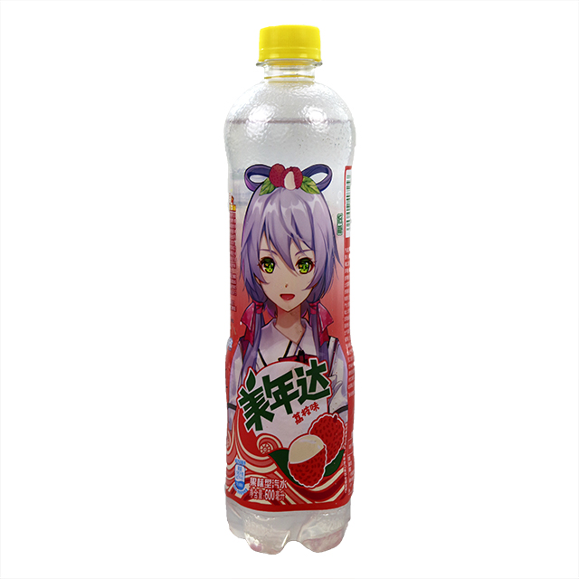 美年达荔枝味汽水600ml