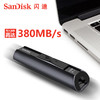 闪迪U盘256g USB3.1高速固态闪存盘CZ880 商务加密金属u盘256g 商品缩略图1