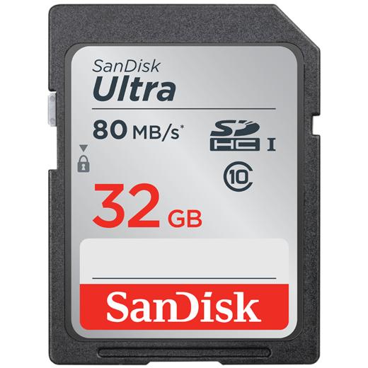 SanDisk闪迪高速SD存储卡32G 数码相机内存卡SD卡储存卡闪存卡 商品图1