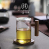 【香茶需好器，好器衬香茶】创意木盖高硼硅玻璃泡茶杯，透明品茗花茶杯 商品缩略图0