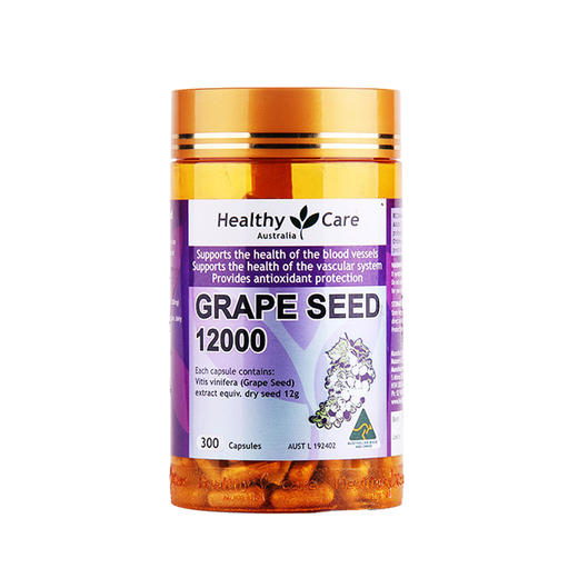 【花青素抗氧化】澳洲 Healthy Care 葡萄籽精华胶囊 300粒 商品图1