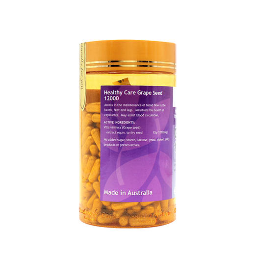 【花青素抗氧化】澳洲 Healthy Care 葡萄籽精华胶囊 300粒 商品图3
