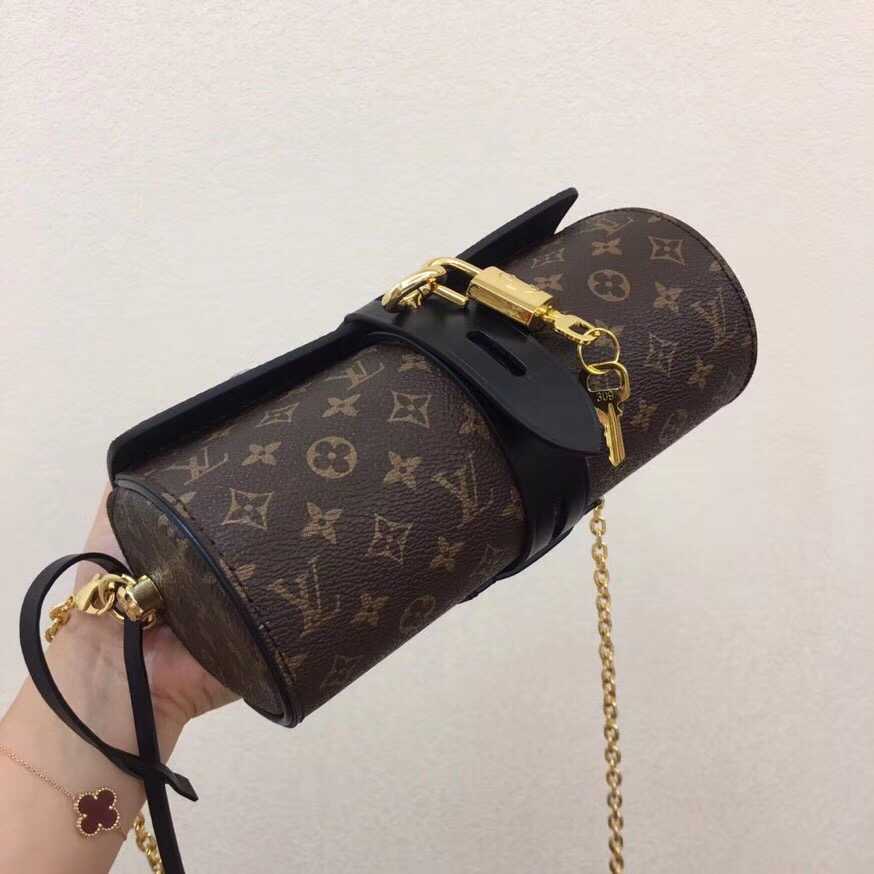 lv正品品质 glasses case 圆筒型手袋斜挎包m44158