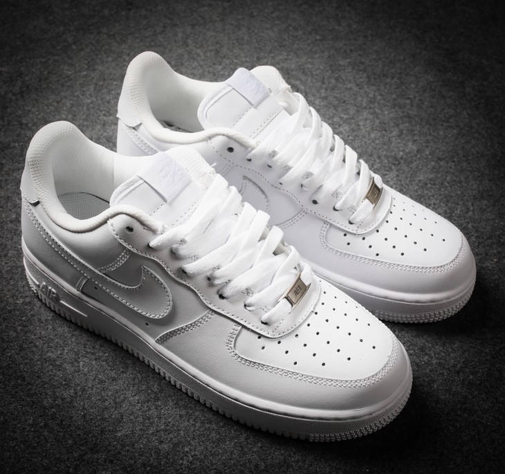 耐克nike air force 1 mid af1 情侣款经典款纯白空军