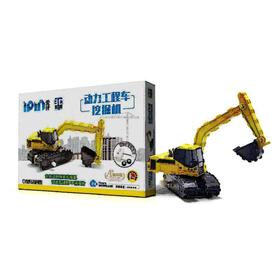 爱拼 3D益智手工 动力工程车 挖掘机机械工业出版社 正版书籍