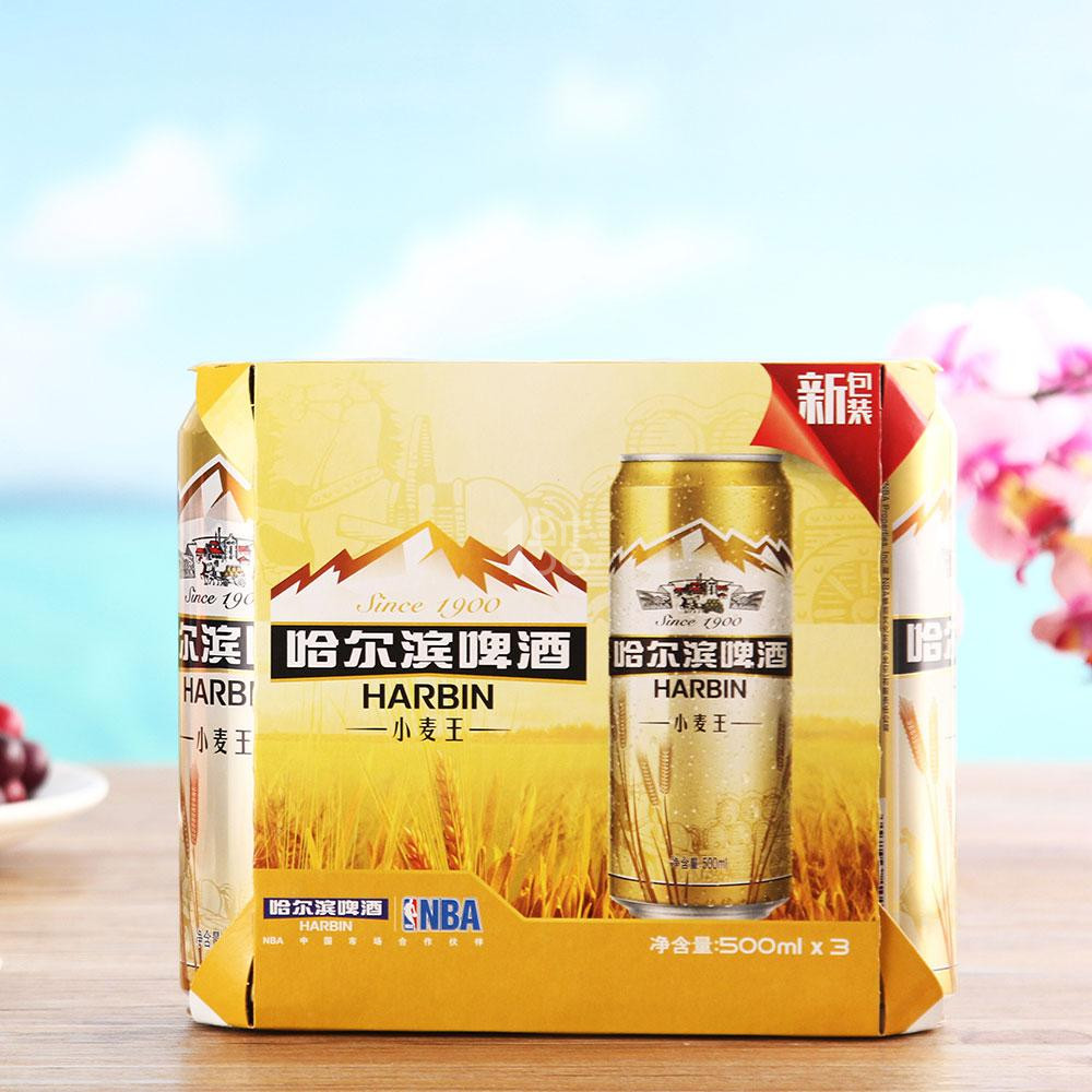 哈尔滨啤酒小麦王 500ml*3罐