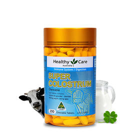 【提高抵抗力】澳洲 Healthy Care 天然牛初乳片 200粒