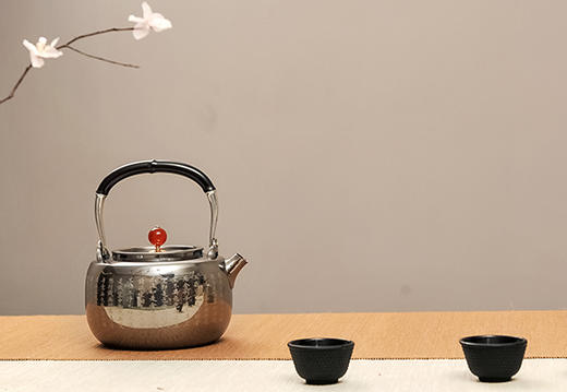 【云山】煮茶壶 316不锈钢烧水壶煮茶器具 红玛瑙心经不锈钢壶 商品图3
