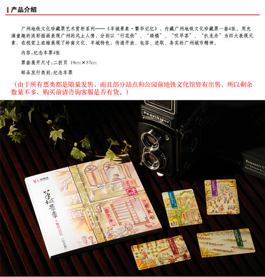 广州地铁羊城景象繁华记忆纪念套票 商品图0