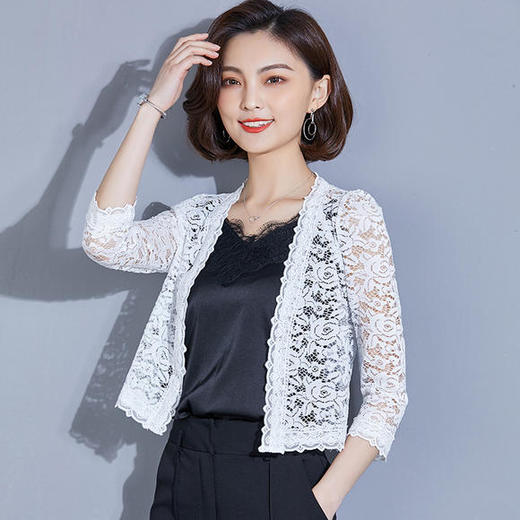 蕾丝防晒百搭小披肩KQL-8006 商品图2