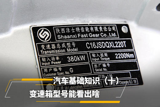 汽车基础知识（十）变速箱型号能看出啥 商品图0