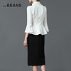 VIA BEANS 翻领肩订珠喇叭袖西装外套\8921010007 商品缩略图3