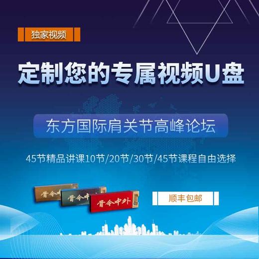【定制视频U盘】赵金忠东方国际肩关节高峰论坛 45节精品讲课 商品图0