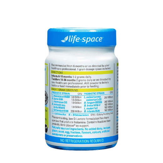 【调理肠胃便秘】澳洲 Life Space 婴儿益生菌粉 增强免疫力6-3岁60g 商品图2
