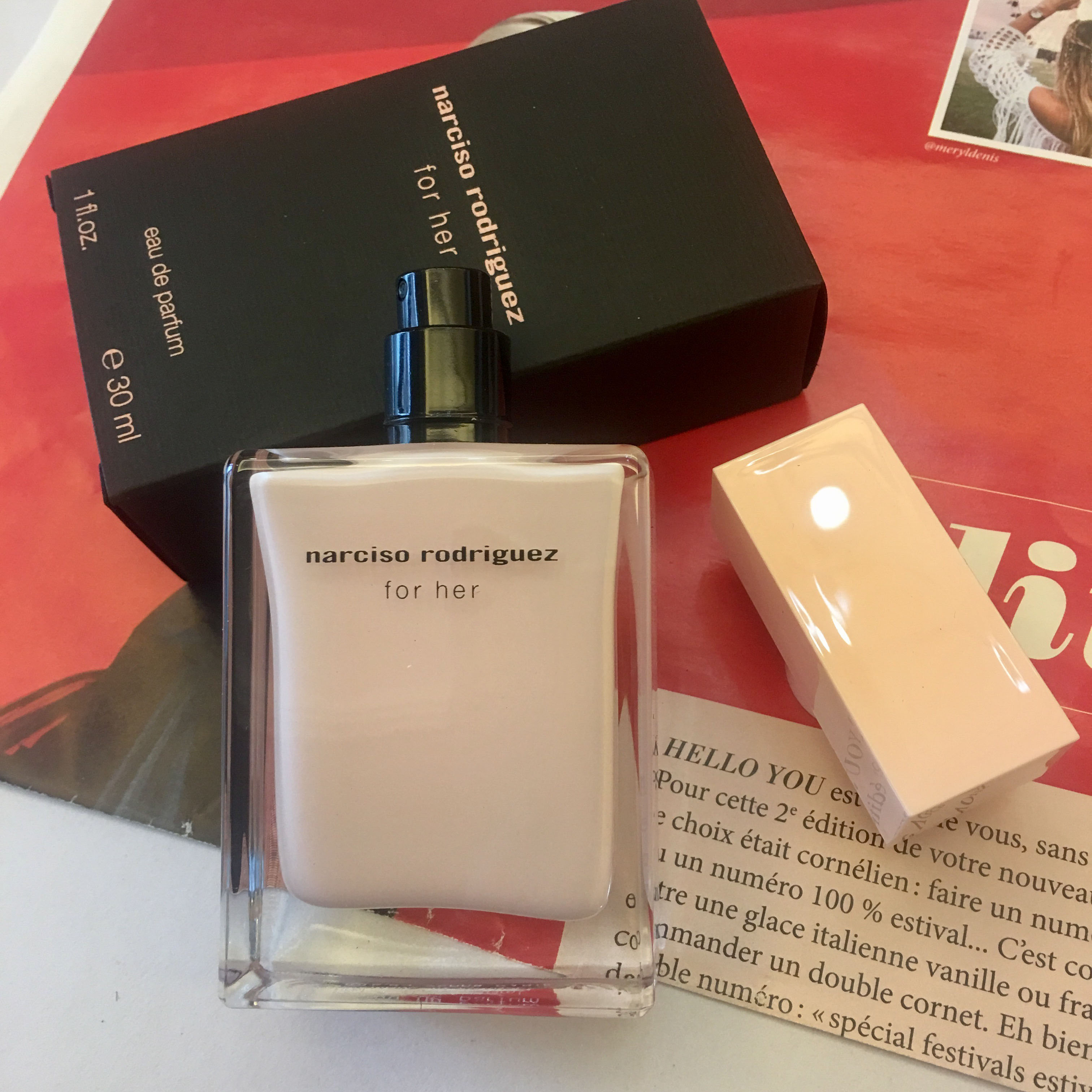 闻名斩男香narciso rodriguez纳茜素for her粉瓶女士香水30ml