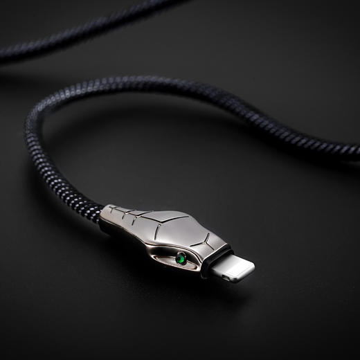 Benks苹果数据线iPhoneXS max快充线黑曼巴创意蛇形充电线8plus 商品图6