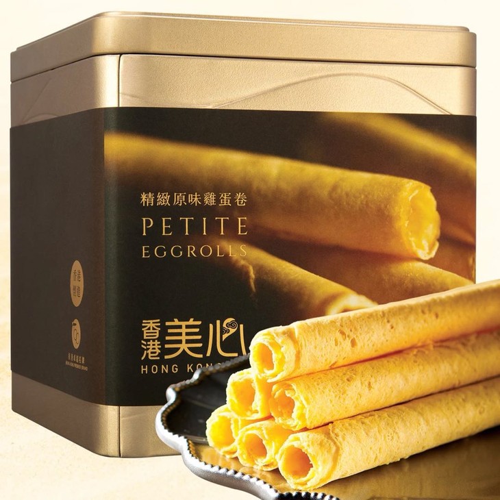 香港进口特产美心原味蛋卷休闲零食448g(14g×32条)