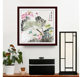 王宁勤-真迹- 国画花鸟画《清香雅韵》 玄关  卧室  书房