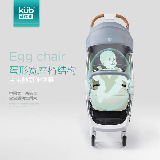 可优比婴儿推车可坐可躺轻便折叠宝宝伞车避震新生儿1-3岁手推车 商品图1