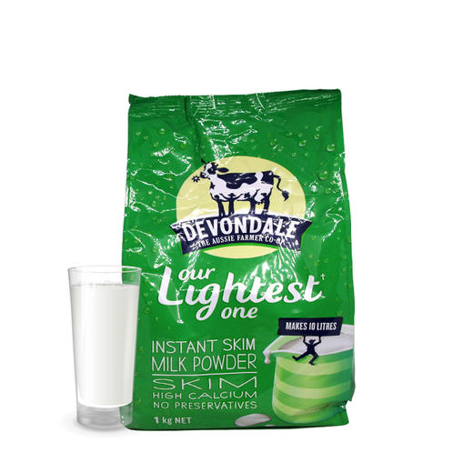 【新人拼团】澳洲 Devondale 德运脱脂奶粉 成人中老人学生冲饮牛奶粉 1kg 商品图0