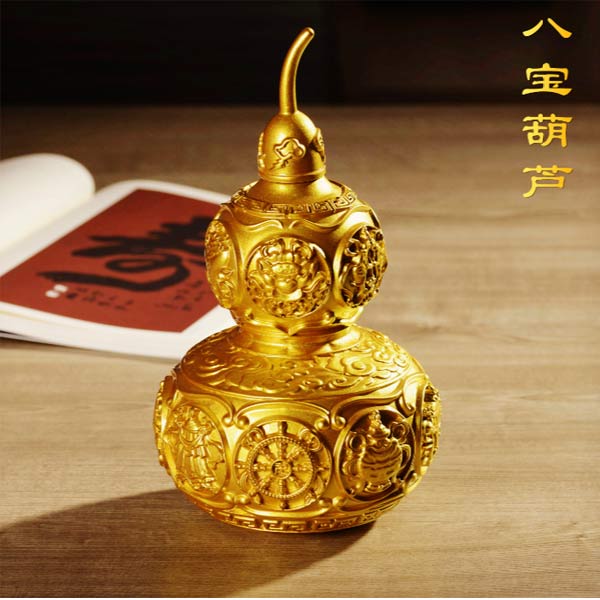 纯铜葫芦风水摆件