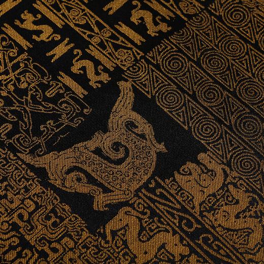 SAINTJOY/上久楷国礼款  男士宋锦双面长巾  战国策·金色 SJ4413 商品图2